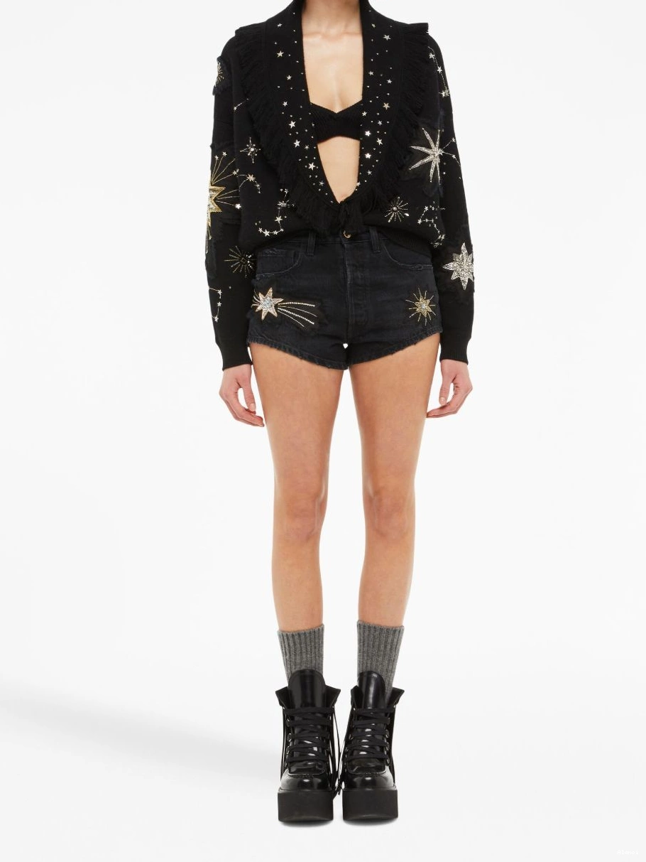 Affordable Women Wandering Star Alanui shorts The denim 0711
